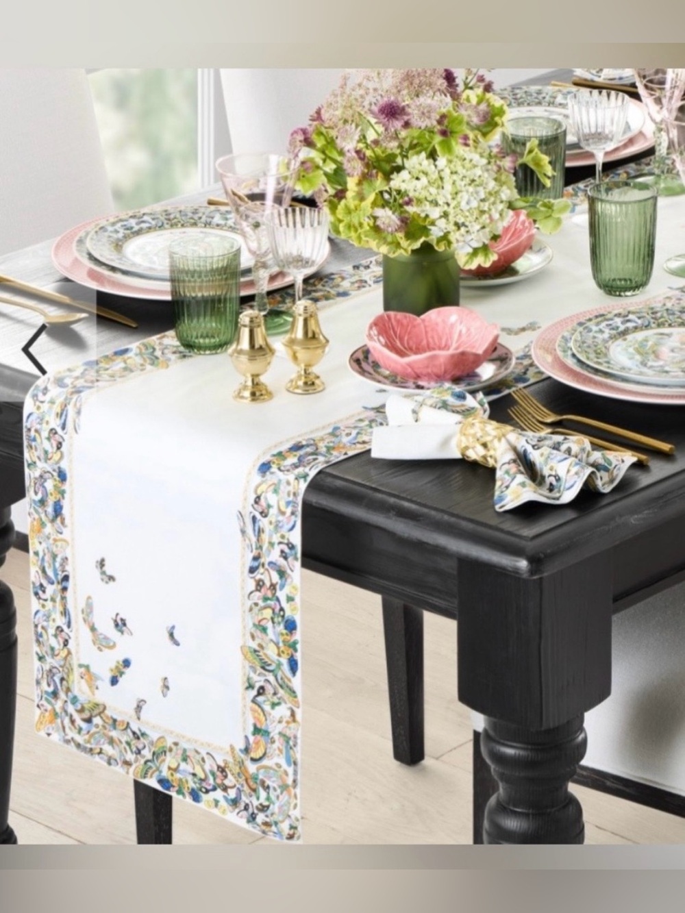 Williams Sonoma Papillon Table Runner - Picture 2 of 10